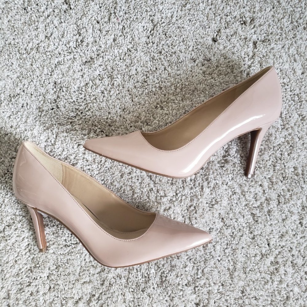 Jessica Simpson Nude Blush Patent Pumps NWOT